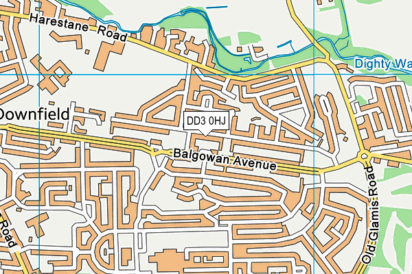 DD3 0HJ map - OS VectorMap District (Ordnance Survey) DD3 0HJ map - OS VectorMap District (Ordnance Survey)