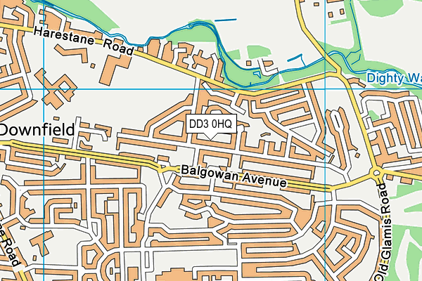 DD3 0HQ map - OS VectorMap District (Ordnance Survey) DD3 0HQ map - OS VectorMap District (Ordnance Survey)