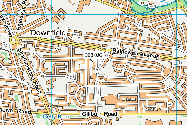 DD3 0JG map - OS VectorMap District (Ordnance Survey) DD3 0JG map - OS VectorMap District (Ordnance Survey)