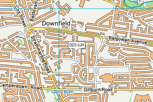 DD3 0JH map - OS VectorMap District (Ordnance Survey) DD3 0JH map - OS VectorMap District (Ordnance Survey)
