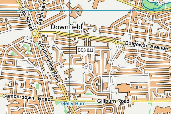 DD3 0JJ map - OS VectorMap District (Ordnance Survey) DD3 0JJ map - OS VectorMap District (Ordnance Survey)