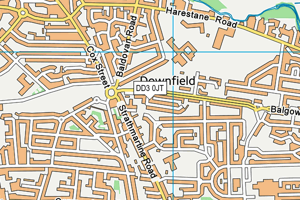 DD3 0JT map - OS VectorMap District (Ordnance Survey) DD3 0JT map - OS VectorMap District (Ordnance Survey)