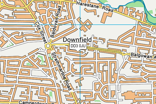 DD3 0JU map - OS VectorMap District (Ordnance Survey) DD3 0JU map - OS VectorMap District (Ordnance Survey)