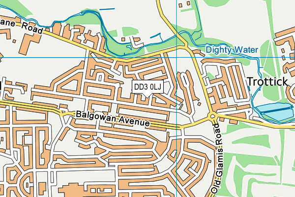 DD3 0LJ map - OS VectorMap District (Ordnance Survey) DD3 0LJ map - OS VectorMap District (Ordnance Survey)