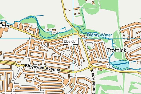DD3 0LT map - OS VectorMap District (Ordnance Survey) DD3 0LT map - OS VectorMap District (Ordnance Survey)