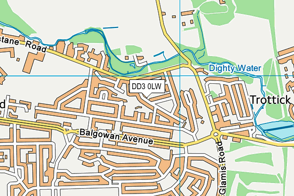 DD3 0LW map - OS VectorMap District (Ordnance Survey) DD3 0LW map - OS VectorMap District (Ordnance Survey)