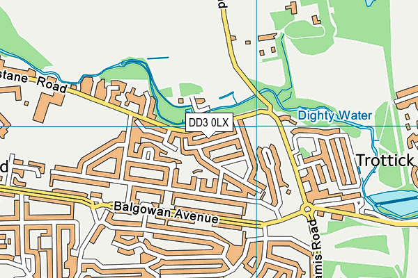 DD3 0LX map - OS VectorMap District (Ordnance Survey) DD3 0LX map - OS VectorMap District (Ordnance Survey)