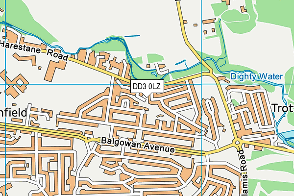 DD3 0LZ map - OS VectorMap District (Ordnance Survey) DD3 0LZ map - OS VectorMap District (Ordnance Survey)