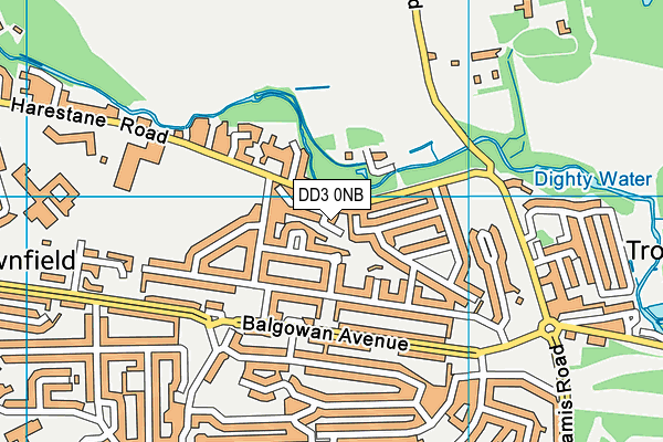 DD3 0NB map - OS VectorMap District (Ordnance Survey) DD3 0NB map - OS VectorMap District (Ordnance Survey)