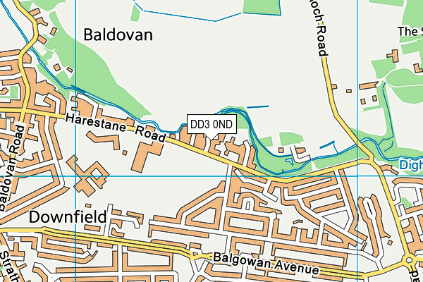 DD3 0ND map - OS VectorMap District (Ordnance Survey) DD3 0ND map - OS VectorMap District (Ordnance Survey)