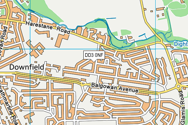 DD3 0NF map - OS VectorMap District (Ordnance Survey) DD3 0NF map - OS VectorMap District (Ordnance Survey)