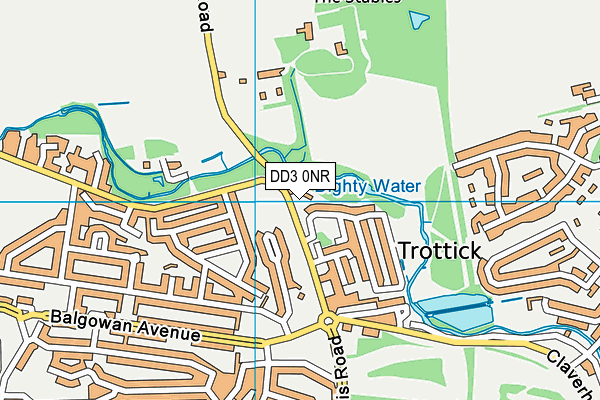 DD3 0NR map - OS VectorMap District (Ordnance Survey)