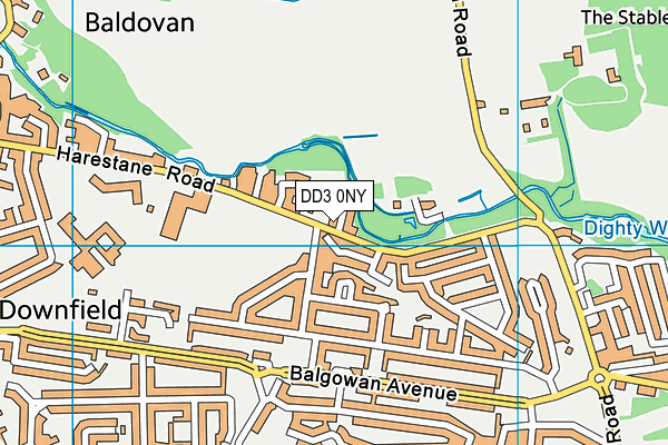DD3 0NY map - OS VectorMap District (Ordnance Survey) DD3 0NY map - OS VectorMap District (Ordnance Survey)