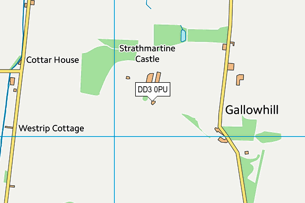 DD3 0PU map - OS VectorMap District (Ordnance Survey)