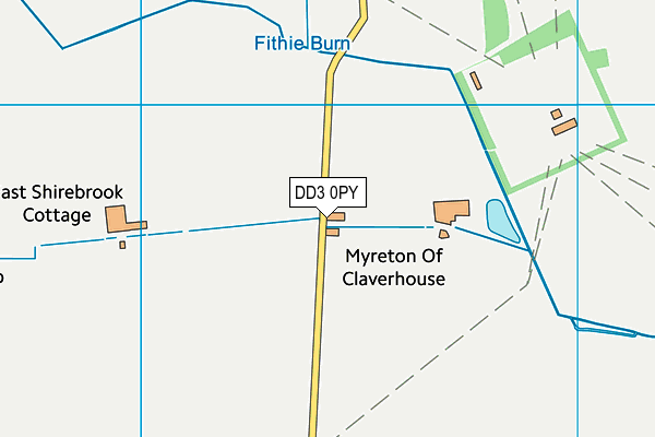 DD3 0PY map - OS VectorMap District (Ordnance Survey)