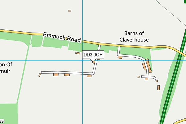 DD3 0QF map - OS VectorMap District (Ordnance Survey)