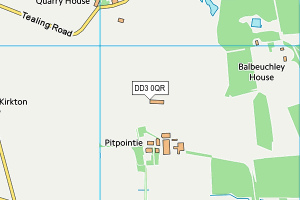 DD3 0QR map - OS VectorMap District (Ordnance Survey)