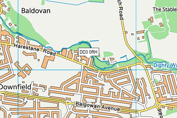DD3 0RH map - OS VectorMap District (Ordnance Survey) DD3 0RH map - OS VectorMap District (Ordnance Survey)