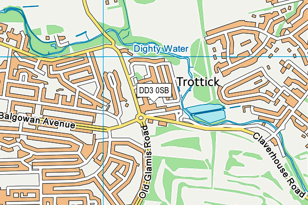 DD3 0SB map - OS VectorMap District (Ordnance Survey) DD3 0SB map - OS VectorMap District (Ordnance Survey)