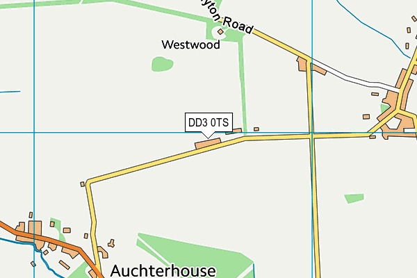 DD3 0TS map - OS VectorMap District (Ordnance Survey)