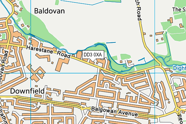 DD3 0XA map - OS VectorMap District (Ordnance Survey) DD3 0XA map - OS VectorMap District (Ordnance Survey)