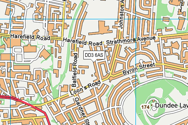 DD3 6AS map - OS VectorMap District (Ordnance Survey) DD3 6AS map - OS VectorMap District (Ordnance Survey)