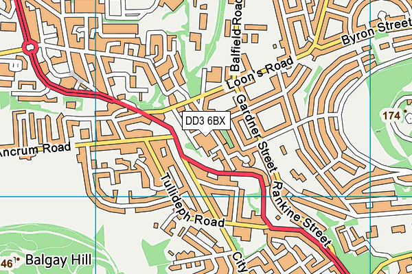 DD3 6BX map - OS VectorMap District (Ordnance Survey) DD3 6BX map - OS VectorMap District (Ordnance Survey)