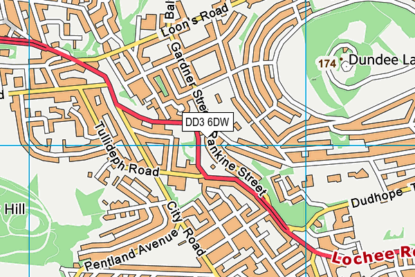DD3 6DW map - OS VectorMap District (Ordnance Survey) DD3 6DW map - OS VectorMap District (Ordnance Survey)