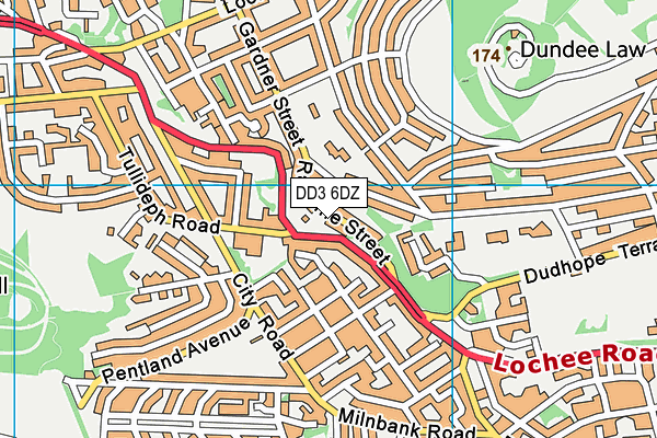 DD3 6DZ map - OS VectorMap District (Ordnance Survey) DD3 6DZ map - OS VectorMap District (Ordnance Survey)