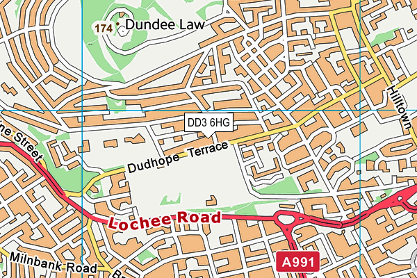 DD3 6HG map - OS VectorMap District (Ordnance Survey) DD3 6HG map - OS VectorMap District (Ordnance Survey)