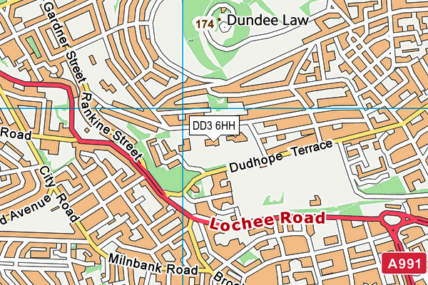DD3 6HH map - OS VectorMap District (Ordnance Survey) DD3 6HH map - OS VectorMap District (Ordnance Survey)