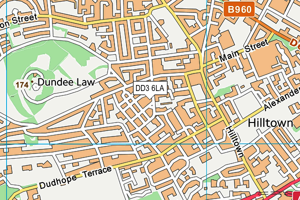 DD3 6LA map - OS VectorMap District (Ordnance Survey) DD3 6LA map - OS VectorMap District (Ordnance Survey)