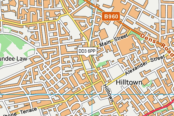 DD3 6PP map - OS VectorMap District (Ordnance Survey)