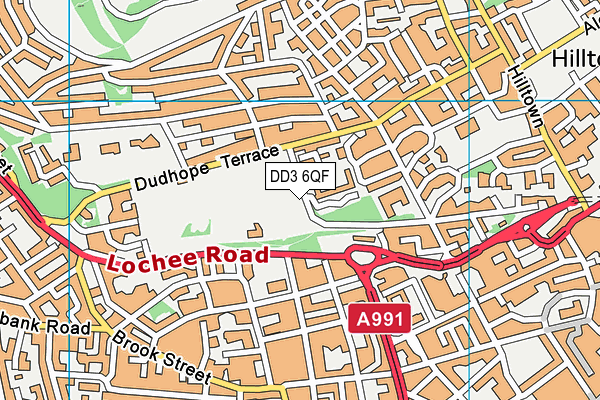 DD3 6QF map - OS VectorMap District (Ordnance Survey) DD3 6QF map - OS VectorMap District (Ordnance Survey)