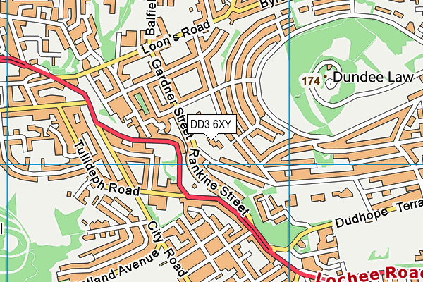DD3 6XY map - OS VectorMap District (Ordnance Survey) DD3 6XY map - OS VectorMap District (Ordnance Survey)