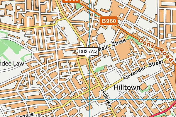 DD3 7AQ map - OS VectorMap District (Ordnance Survey) DD3 7AQ map - OS VectorMap District (Ordnance Survey)