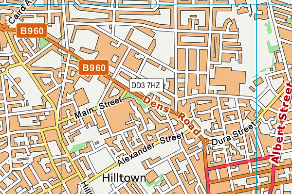 DD3 7HZ map - OS VectorMap District (Ordnance Survey) DD3 7HZ map - OS VectorMap District (Ordnance Survey)