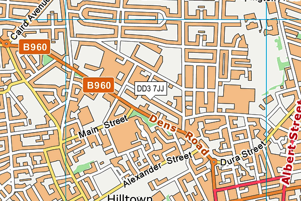 DD3 7JJ map - OS VectorMap District (Ordnance Survey) DD3 7JJ map - OS VectorMap District (Ordnance Survey)