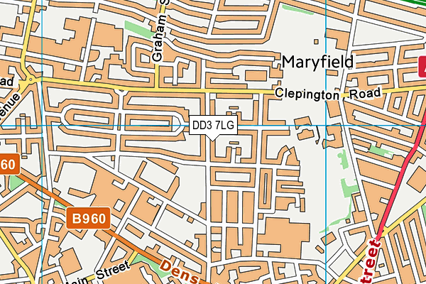DD3 7LG map - OS VectorMap District (Ordnance Survey) DD3 7LG map - OS VectorMap District (Ordnance Survey)