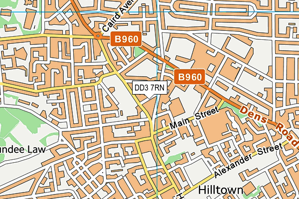 DD3 7RN map - OS VectorMap District (Ordnance Survey)
