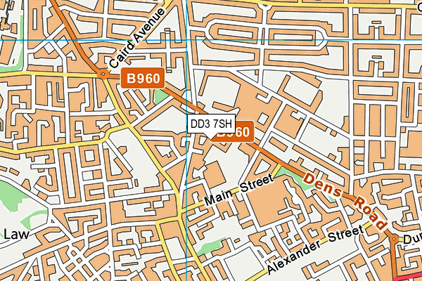 DD3 7SH map - OS VectorMap District (Ordnance Survey) DD3 7SH map - OS VectorMap District (Ordnance Survey)