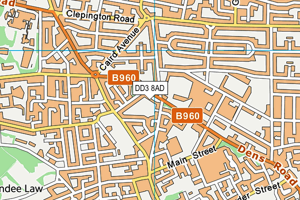 DD3 8AD map - OS VectorMap District (Ordnance Survey) DD3 8AD map - OS VectorMap District (Ordnance Survey)