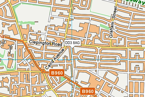 DD3 8AG map - OS VectorMap District (Ordnance Survey) DD3 8AG map - OS VectorMap District (Ordnance Survey)