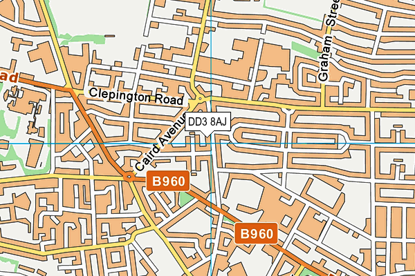 DD3 8AJ map - OS VectorMap District (Ordnance Survey) DD3 8AJ map - OS VectorMap District (Ordnance Survey)