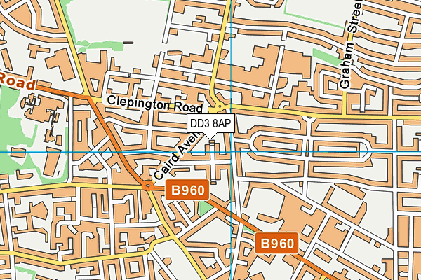 DD3 8AP map - OS VectorMap District (Ordnance Survey) DD3 8AP map - OS VectorMap District (Ordnance Survey)