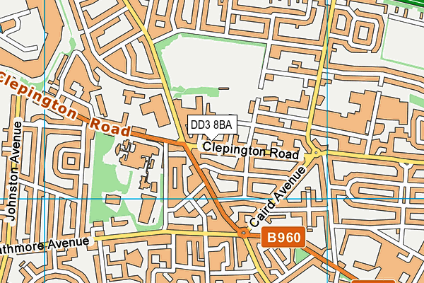 DD3 8BA map - OS VectorMap District (Ordnance Survey) DD3 8BA map - OS VectorMap District (Ordnance Survey)