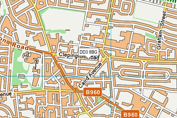 DD3 8BG map - OS VectorMap District (Ordnance Survey) DD3 8BG map - OS VectorMap District (Ordnance Survey)