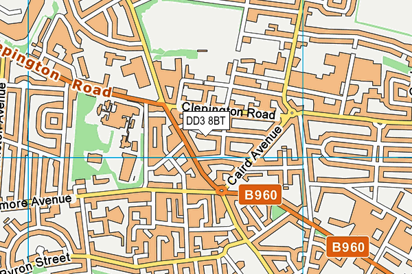 DD3 8BT map - OS VectorMap District (Ordnance Survey) DD3 8BT map - OS VectorMap District (Ordnance Survey)