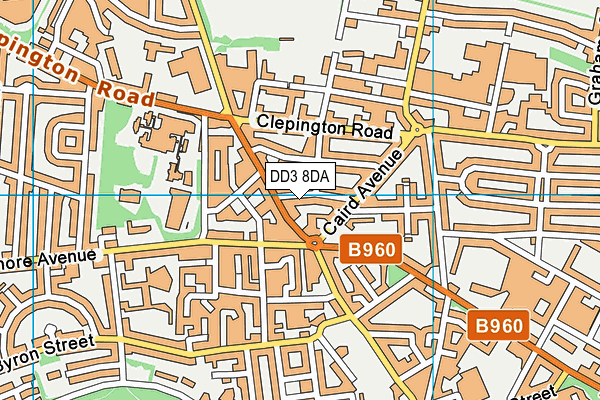 DD3 8DA map - OS VectorMap District (Ordnance Survey) DD3 8DA map - OS VectorMap District (Ordnance Survey)