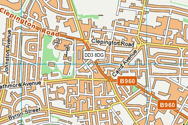 DD3 8DG map - OS VectorMap District (Ordnance Survey) DD3 8DG map - OS VectorMap District (Ordnance Survey)